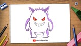 Cara melukis Ash's Gengar dari Pokemon • How to draw Ash's Gengar of Pokemon