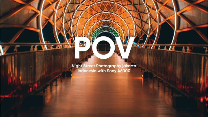 POV Night Street Portrait Photography Jakarta