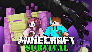 GOLEM ENDSTONE , BURUNG GEMOY THE END , NAGA KEPALA TIGA !! Minecraft Survival Bucin S2 [#46]