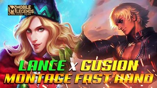 LANCELOT X GUSION MONTAGE FAST HAND MUST WATCH !!! | BEST MOMENTS | MOBILE LEGENDS BANG BANG