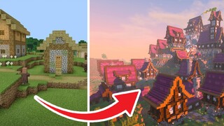 Versi baru Mc?! Semua bangunan ditingkatkan super dan desa langsung diubah menjadi kota modern Bagaimana cara bertahan dari Minecraft