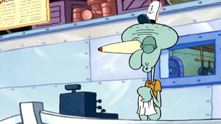 Squidward had a really bad eye. There were no sesame seeds on the bread, so he immediately replaced 