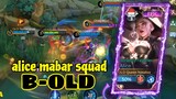 alice mabar bareng team squad | alice cover my tank