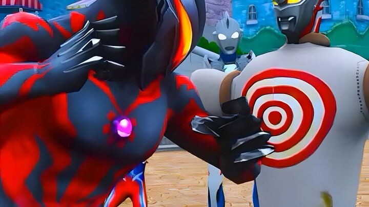 Ultraman turned into a paper man, and Zero also turned into a bullseye for Beria to hit!
