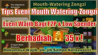 Tips Event Berhadiah 35 Kepala Botak Legendary Mouth Watering Zongzi! Rise of Kingdoms Indonesia