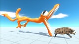 Rainbow Friend Orange Death Run - Animal Revolt Battle Simulator