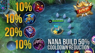 Pake Build ini Bisa Ternak Molina  + Damage Sakit!! Nana Cooldown Build - Mobile Legends