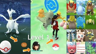 One ball escape for shiny Reshiram so I revenge and start at level 1 [Rewind 2021]