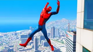 GTA 5 Spiderman Gameplay #3 - Spider-Man Funny Moments, Fails, Gameplay