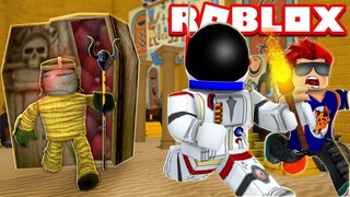 WE ACCIDENTALLY UPSET A MUMMY!! - ROBLOX TIME TRAVEL ADVENTURES (MUMMY MYSTERY)