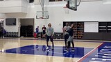 Norman Powell is at Clippers practice with a walking boot on doing some light, no jumping shooting.