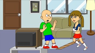 Stephanie beats up Caillou/grounded (St. Patrick's Day Special)