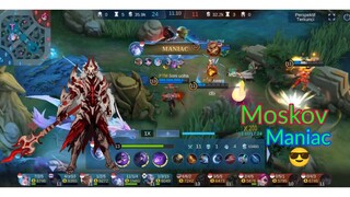 Maniac lagi pakai moskov |MLBB MOBILE LEGEND