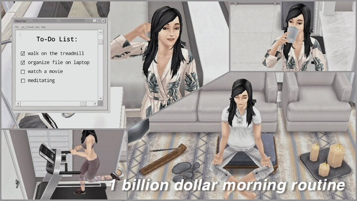 1 billion dollar morning routine | sims freeplay vlog