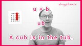 Letter 'U' Series. U + B.  UB         A cub is tub.          DVYPHONIC