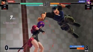 KOF15　最強クラーク　打撃クイックランニング10Hitクライマックスコンボ　鬼のクラーク