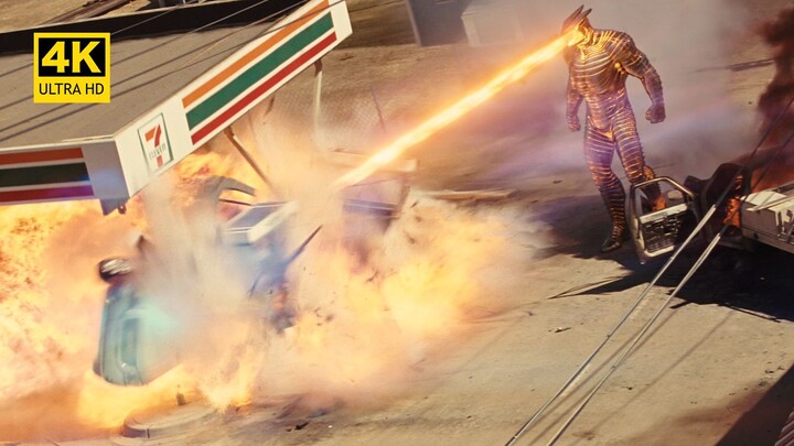 【4K】雷神VS毁灭者-这就离谱，奥丁用来对抗天神组的究极兵器，被锤哥一锤子就打爆了