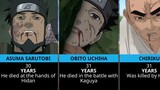AGE OF DEATH OF NARUTO CHARACTERS #anime #naruto #boruto #narutosenki