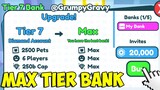 Buying MAX TIER BANK in Roblox Pet Simulator X