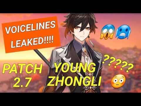 YOUNG ZHONGLI VOICELINES AT PATCH 2.7 LEAKED????? 😳🥶😱