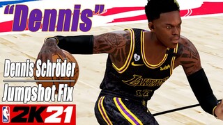 Dennis Schröder Jumpshot Fix NBA2K21 with Side-by-Side Comparison