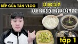 Bếp của Tân Vlog - Gà kho xả ớt - Canh rong biển,Khổ qua xào trứng tập 1