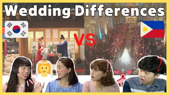 Korea vs. Philippines wedding differences | Koreans compare where is more traditional (ENG SUB)