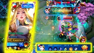 TOP GLOBAL KADITA BULLIED GORD AND CHANG'E IN RANK!! | FAST ROTATION, FAST GAME! | MLBB