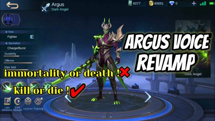 Argus Revamp Voice & Quote Mobile legends