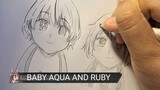 Drawing AQUA AND RUBY from O SHI NOKO!!