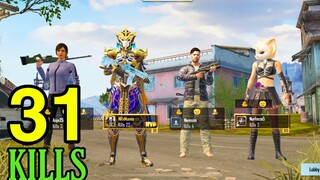 31KILLS!! MY NEW RECORD with RANDOM TEAM😍Pubg Mobile