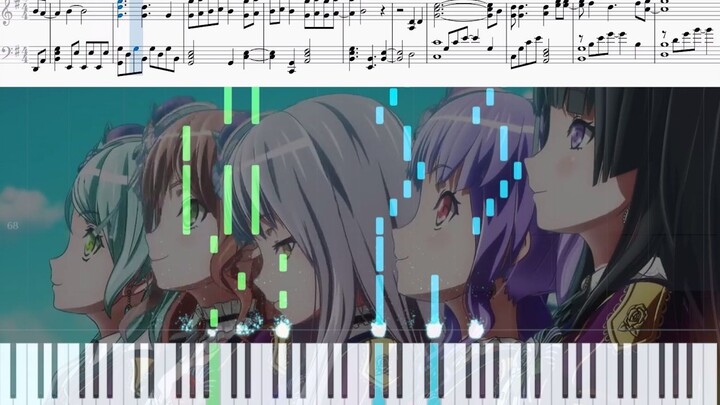 【钢琴附谱】Roselia - Sprechchor piano solo（Full ver.）