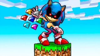 Sobrevive en un bloque Minecraft con Sonic.exe