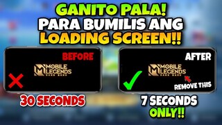 Paano Bumilis ang Loading Screen sa Mobile Legends