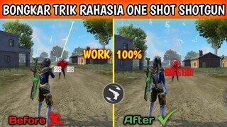 TUTORIAL ONE SHOT SHOTGUN ‼️ TRIK 1 HIT HEADSHOT SHOTGUN - Cara One Shot One Kill Free Fire