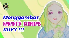 Menggambar karakter berhijab edisi Ramadhan 2024