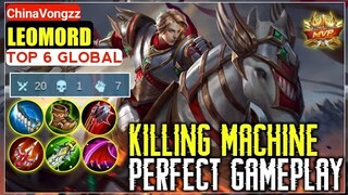 World Rank No.6 Leomord | Full Gameplay by [ ChinaVongzz ] - Mobile Legends Bang Bang