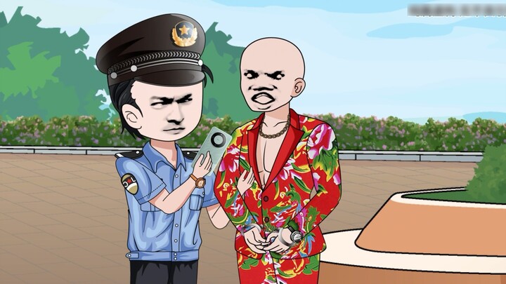 He just walked into the wrong park but accidentally helped the police catch a fraudster because the 