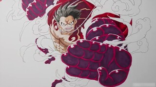 [Vua Hải Tặc] Marker vẽ tay Luffy gear 4, lần này không bị uy hiếp thật sự