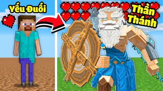 Minecraft nhưng Tôi Từ Yếu Đuối Trở Thành Bất Tử