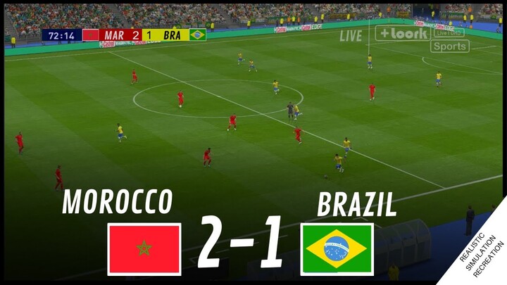 MOROCCO vs. BRAZIL [2-1] • HIGHLIGHTS | VideoGame Simulation & Recreation