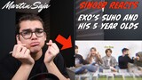 SINGER REACTS exo's Suho and his 5 year olds | Martin Saja