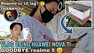 1st vlog using HUAWEI NOVA 7I | Goodbye REALME 5 na dahil sa realme ui 10 😢