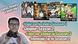 Bahas Majutsu no index s4,Gleipnir Season 2,Enen wo shoubutai Season 3,Mondaiji-tachi s2 ||Req Subs