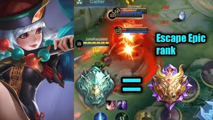 Escaping Epic this season using only Ruby | Mobile Legends | Must Watch