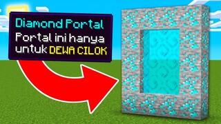 AKU HACK MINECRAFT AGAR BISA MASUK KE PORTAL BUATAN DEWA !