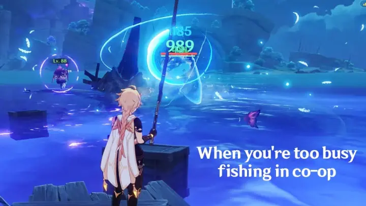 When you're too busy fishing in co-op