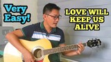 LOVE WILL KEEP US ALIVE | BASIC GUITAR TUTORIAL FOR BEGINNERS (TAGALOG)