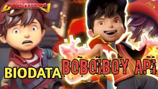 WIHHH BOBOIBOY API BERAKSI!!! || BIODATA BOBOIBOY API