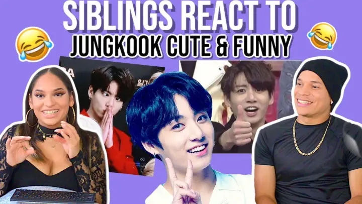 Siblings react to (방탄소년단) BTS JUNGKOOK CUTE AND FUNNY MOMENTS💜 | REACTION 😂